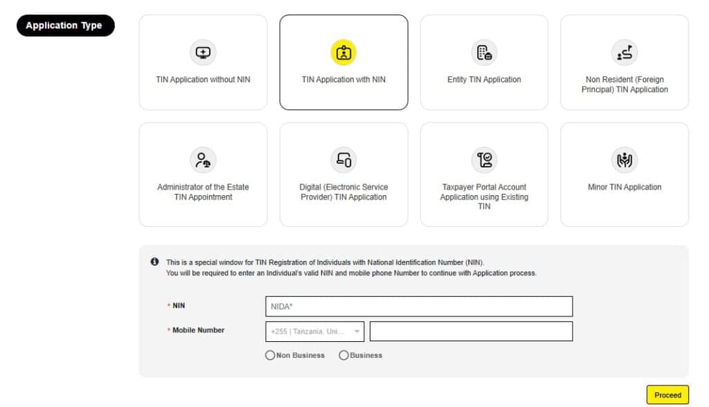 How to register TIN number online from TRA