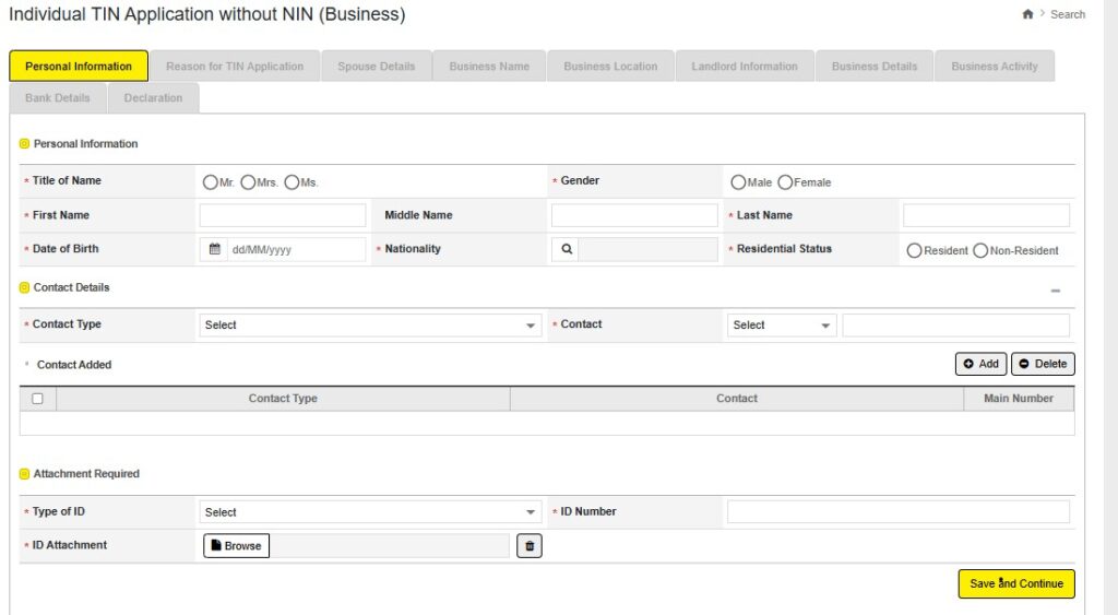 How to register TIN number online from TRA
